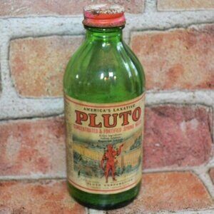 Antique Bottle Pluto Laxative 8 Ounces French Lick Springs French Lick Indiana